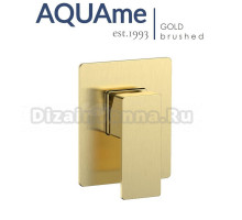 Смеситель встраиваемый AQUAme Savona золотой AQM8807BG