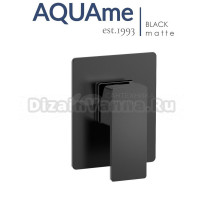 Смеситель встраиваемый AQUAme Savona черный AQM8807MB