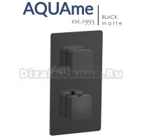 Смеситель для ванны и душа AQUAme Savona с термостатом AQM8809MB