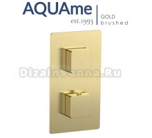 Смеситель для ванны и душа AQUAme Savona с термостатом AQM8809BG