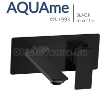 Смеситель для раковины AQUAme Savona матовый черный AQM6815MB