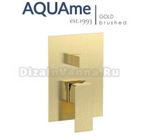 Смеситель для ванны и душа AQUAme Savona золотой AQM8808BG