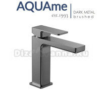 Смеситель для раковины AQUAme Savona 125 темный металл AQM6810GM