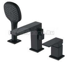 Смеситель на борт ванны FAOP A09-6 A1109-6 черный