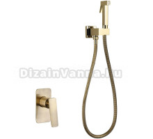 Гигиенический душ FAOP A03 A7203-4 со смесителем, С ВНУТРЕННЕЙ ЧАСТЬЮ, бронза