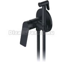 Гигиенический душ FAOP A08-6 A7208-6 со смесителем, С ВНУТРЕННЕЙ ЧАСТЬЮ, черный