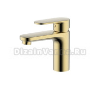 Смеситель для раковины AQUATEK Ника AQ1810BG золото шлифованное