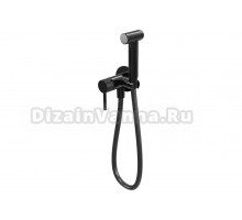 Гигиенический душ Milleau Tissage ML12056BK-GB со смесителем, С ВНУТРЕННЕЙ ЧАСТЬЮ, черный глянец