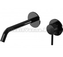 Смеситель для раковины Milleau Tissage ML0322KLB-GB С ВНУТРЕННЕЙ ЧАСТЬЮ, черный глянец