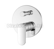 Встраиваемый смеситель для душа и ванны AQUATEK Ника AQ1846CR С ВНУТРЕННЕЙ ЧАСТЬЮ, хром