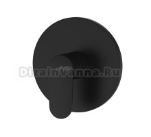 Встраиваемый смеситель для душа и ванны AQUATEK Ника AQ1866MB С ВНУТРЕННЕЙ ЧАСТЬЮ, черный матовый