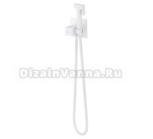 Гигиенический душ Wonzon & Woghand WW-88829910-MW со смесителем, С ВНУТРЕННЕЙ ЧАСТЬЮ, матовый белый