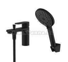 Смеситель на борт ванны AQUATEK Ника AQ1844MB черный матовый