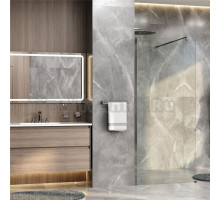 Душевая перегородка Wasserkraft Rur 30W 120 см, профиль хром, стекло прозрачное