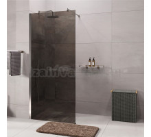 Душевая перегородка Wasserkraft Rur 30W 90 см, профиль никель, стекло тонированное