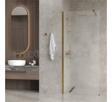 Душевая перегородка Wasserkraft Rur 30W 120 см, профиль матовое золото, стекло матовое