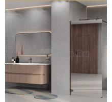 Душевая перегородка Wasserkraft Rur 30W 110 см, профиль никель, стекло зеркальное