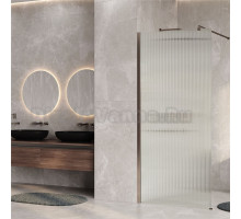 Душевая перегородка Wasserkraft Rur 30W 110 см, профиль никель, стекло рифленое