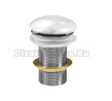 Донный клапан для раковины Milleau PD1 PD1MWM/OO без перелива, белый мрамор