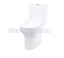 Унитаз-компакт напольный IDDIS Zodiac X ZODRDSEi24 безободковый, глянцевый белый