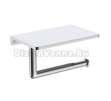 Держатель для туалетной бумаги Raglo R320.03 с полкой для телефона, хром