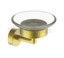 Мыльница Raglo R320.02.03 настенная, стеклянная, золотая