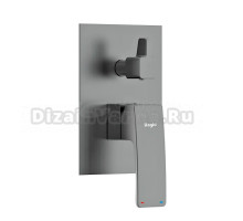 Встраиваемый смеситель для душа и ванны Raglo R01.272.09 С ВНУТРЕННЕЙ ЧАСТЬЮ, графит
