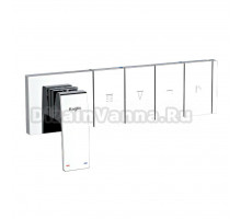 Встраиваемый смеситель для душа и ванны Raglo R02.274 С ВНУТРЕННЕЙ ЧАСТЬЮ, хром