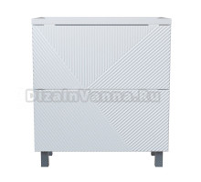 Тумба д/ванной "ВЕКТОР-75" под раковину Нелли-75 (MIXLINE) (ПВХ)