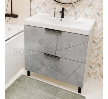 Тумба д/ванной "Гранд-70" Бетон под раковину Марго-70 (MIXLINE) (ПВХ) НОВИНКА