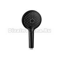 Лейка для душа Aquame, 120 мм, 3 режима, цвет черный матовый