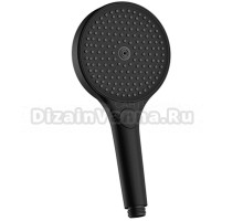 Лейка для душа 120 мм, 3 режима, черный, AQUAme AQM8504MB