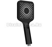 Лейка для душа 120 мм, 3 режима, черный, AQUAme AQM8502B