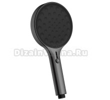 Лейка для душа 135 мм, 4 режима, черный, AQUAme AQM8501MB