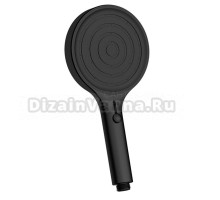 Лейка для душа 135 мм, 4 режима, черный, AQUAme AQM8503MB