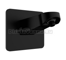 Держатель верхнего душа, настенный, черный AQUAme AQM8701MB