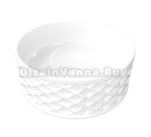 Накладная раковина Teymi Martta 38 глянцевая белая, круглая