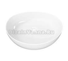 Накладная раковина Teymi Valma 50 глянцевая белая, овальная