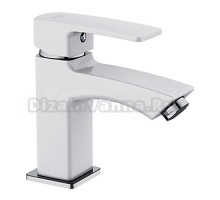 Смеситель для раковины Frud R10153 белый, хром