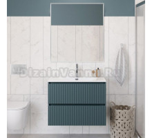 Мебель для ванной комнаты BelBagno Uno-mini 100 подвесная, 2 ящика, матовая голубая