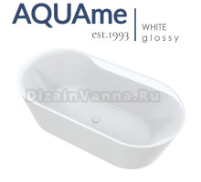 Ванна AQUAme акриловая отдельностоящая AQM3505GW-R
