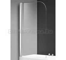 Шторка на ванну AQUAme 900*1400мм, толщина стекла 6мм, цвет профиля хром.