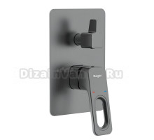 Встраиваемый смеситель для душа и ванны Raglo R51.273.09 С ВНУТРЕННЕЙ ЧАСТЬЮ, графит