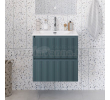 Тумба под раковину без столешницы BelBagno Uno-mini 50 подвесная, 2 ящика, матовая голубая