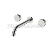 Смеситель для раковины Boheme Stick spirale 152-2-NB.4 С ВНУТРЕННЕЙ ЧАСТЬЮ, nickel brush