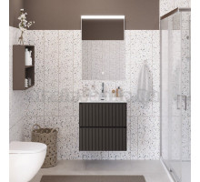 Мебель для ванной комнаты BelBagno Uno-mini 70 подвесная, 2 ящика, матовая темно-серая