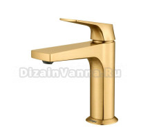 Смеситель для раковины Raglo R07.10.03 золотой сатин