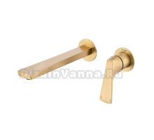 Смеситель для раковины Raglo R07.11.03 С ВНУТРЕННЕЙ ЧАСТЬЮ, золотой сатин