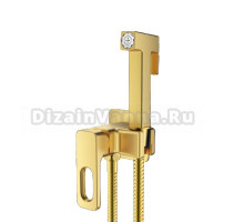 Гигиенический душ Raglo R51.52.03 со смесителем, С ВНУТРЕННЕЙ ЧАСТЬЮ, золотой сатин