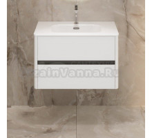 Тумба с раковиной 1MarKa Mona 80 подвесная, белая